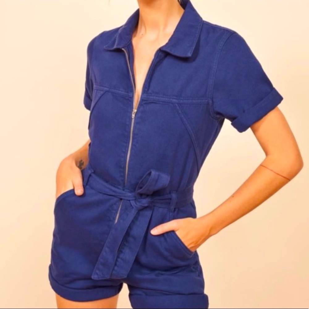 Reformation Sadie Jumpsuit in blue